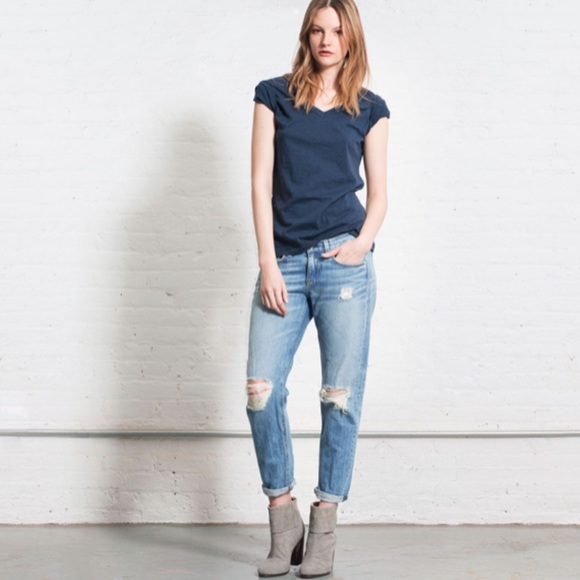 rag & bone Distressed Boyfriend Jeans - Picture 9 of 9